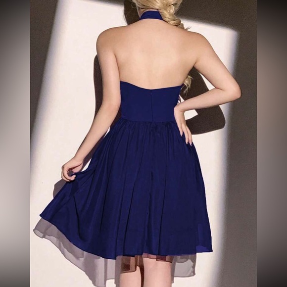 Sheer Boned Bodice Open Back Formal Dress Blushing Pink main image 1